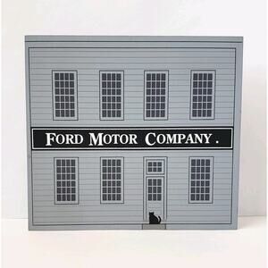 Vintage Cat's Meow Ford Motor Company First Factory Mack Avenue Shelf Sitter '02